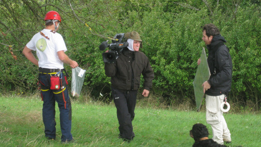 Ein Filmteam bei der Arbeit